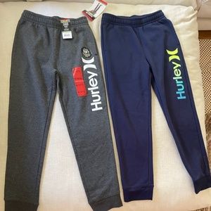 Hurley Boys Fleece Joggers 10/12- 2 pair